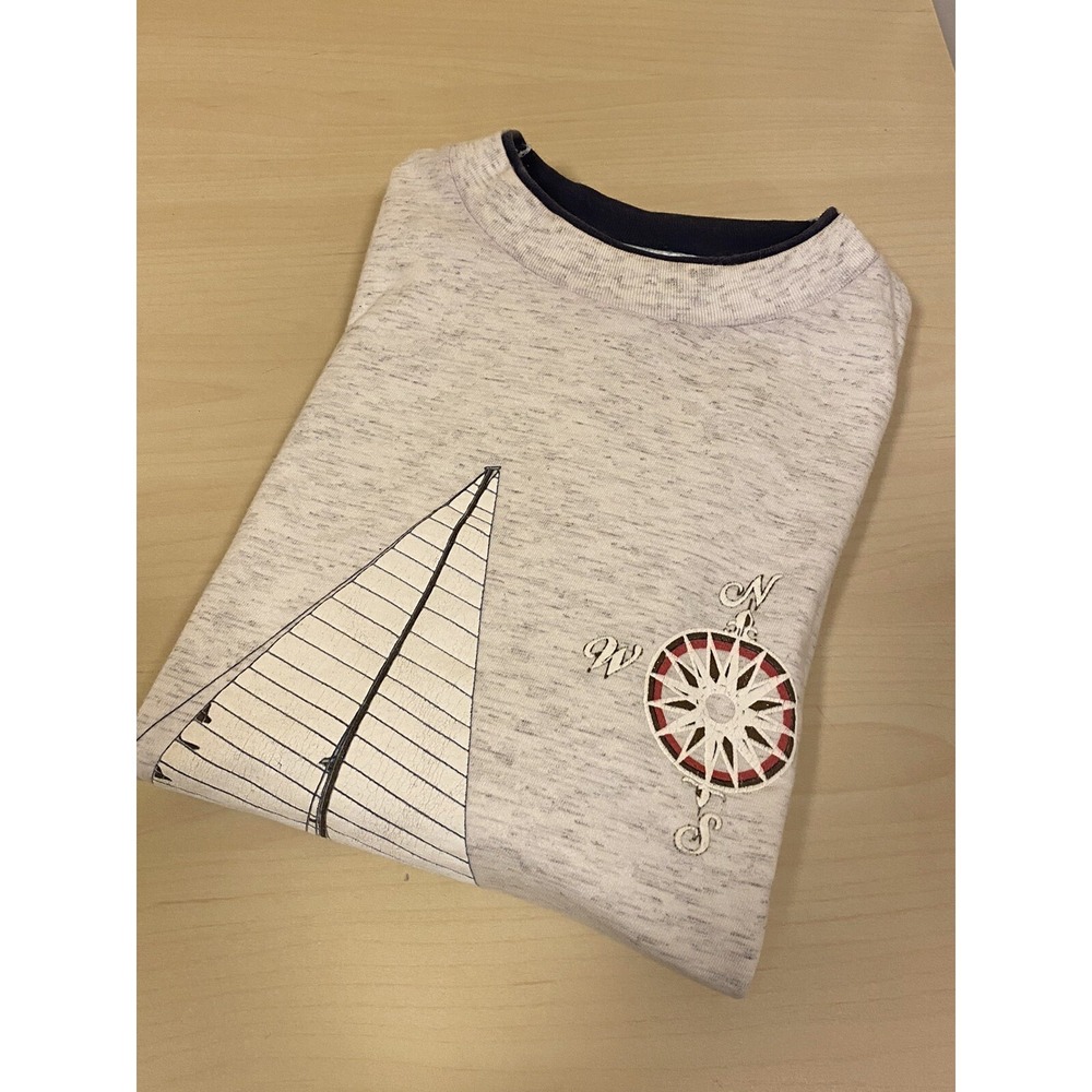 Victoria Sailboat Graphic T-Shirt M Vintage Single Stitch - Picture 8 of 8